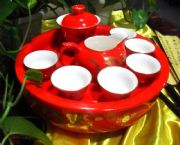 中國(guó)紅瓷功夫茶具